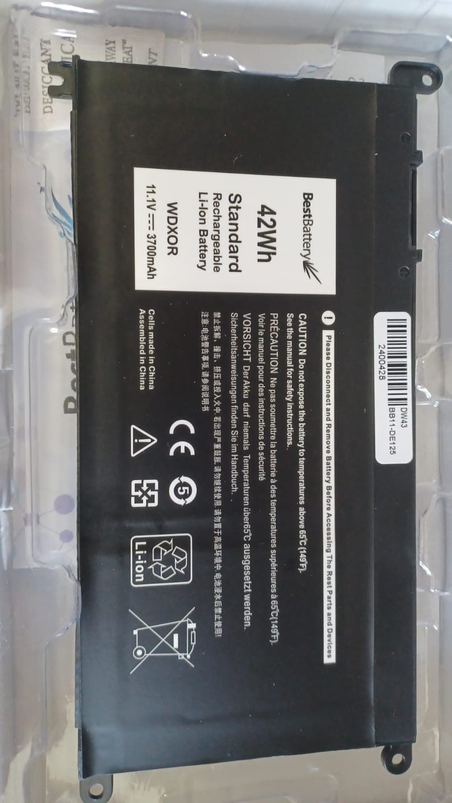 Bateria Dell 3501 P90F - BATERIA DELL 3501